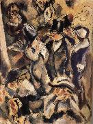 Jules Pascin People at the table in the Dance hall oil painting reproduction